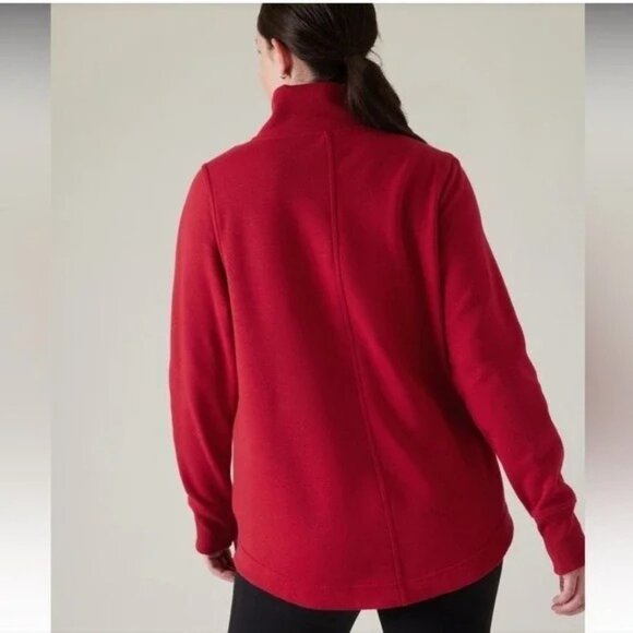 NWOT Athleta Cozy Karma Funnel Neck Sweatshirt Medium - Picture 2 of 6